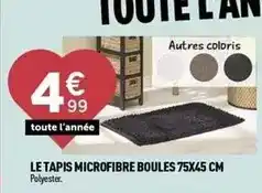 Centrakor Le tapis microfibre boules 75x45 cm offre