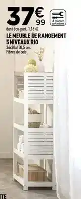 Centrakor Rio - le meuble de rangement 5 niveaux offre