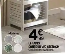 Centrakor Le tapis contour wc 45x50 cm offre