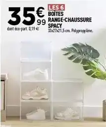 Centrakor Boîtes range-chaussure offre