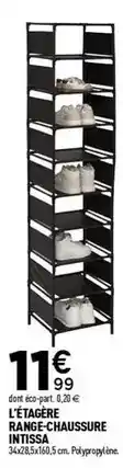 Centrakor L'etagere range-chaussure inissa offre