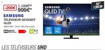 Costco Téléviseur Qe55q80t Qled Samsung offre