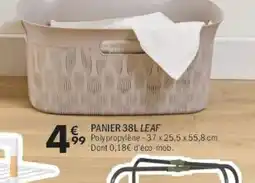 La Foir'Fouille Panier 38l leaf offre