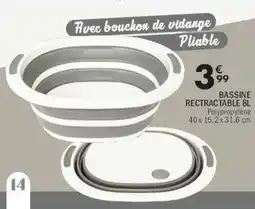 La Foir'Fouille Bassine rectractable offre