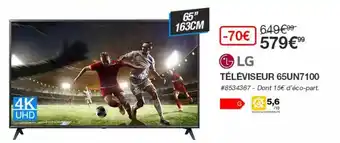 Costco Téléviseur 65un7100 Lg offre