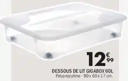 La Foir'Fouille Dessous de lit gigabox offre