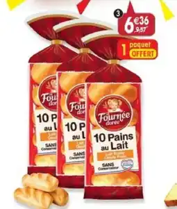 Maximo Lot de 2 paquets de 10 pains au lait entier et aux oeufs frais offre