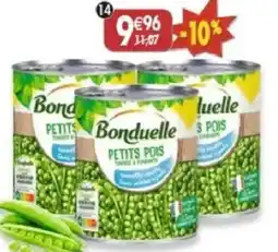 Maximo Lot de 3 boîtes 4/4 de petits pois sans arôme ajouté offre