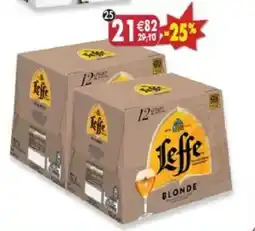 Maximo Lot de 2 packs. de 12 bouteilles de leffe blonde 6,6 offre