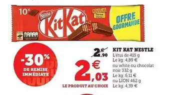 U Express Kit Kat Nestlé offre