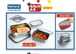 Maximo 3 boîtes hermétiques avec couvercle offre