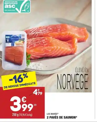 2 pavés de saumon