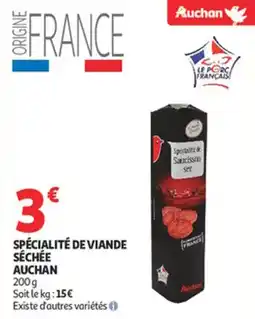 Auchan Supermarché Spécialité de viande séchée auchan offre