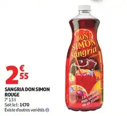 Auchan Supermarché Sangria don simon rouge offre