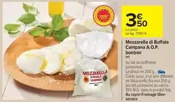 Carrefour Market Fini - mozzarella di bufala campana a.o.p offre