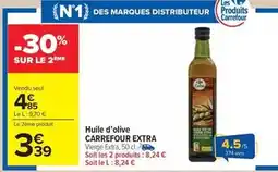 Carrefour Market Carrefour - huile d'olive extra offre