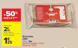 Carrefour Market Ciro - bruschetta offre