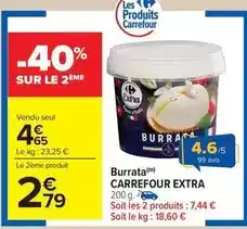 Carrefour Market Carrefour - burrata extra offre