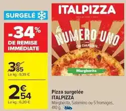 Carrefour Market Italpizza - pizza surgelée offre