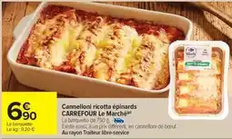 Carrefour Market Carrefour - cannelloni ricotta épinards offre