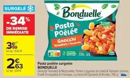 Carrefour Market Bonduelle - pasta poêle surgelée offre