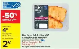 Carrefour Market Carrefour - lieu façon fish & chips msc le marché offre