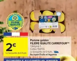 Carrefour Market Carrefour - pomme golden filiere qualite offre