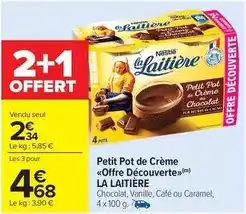 Carrefour Market Nestlé - petit pot de crème offre découverte offre