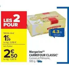 Carrefour Market Carrefour - margarine classic' offre