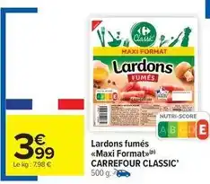 Carrefour Market Carrefour - lardons fumés maxi format offre