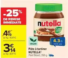 Carrefour Market Nutella - pâte à tartiner offre