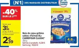 Carrefour Market Carrefour - noix de cajou grillées salées offre