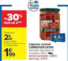Carrefour Market Carrefour - légumes cuisinés extra offre