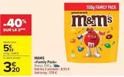 Carrefour Market M&m's - family pack offre