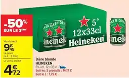 Carrefour Market Heineken - bière blonde offre