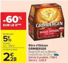 Carrefour Market Grimbergen - bière d'abbaye offre