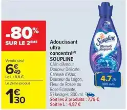 Carrefour Market Soupline - adoucissant ultra concentré offre