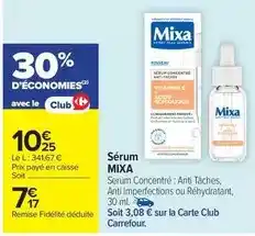 Carrefour Market Mixa bebé - sérum offre
