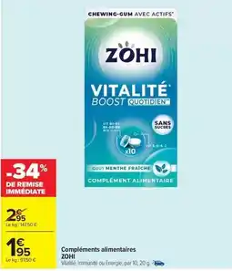 Carrefour Market Zohi - compléments alimentaires offre