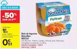 Carrefour Market Nestlé - bols de légumes naturnes offre