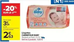 Carrefour Market Carrefour - lingettes baby offre