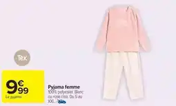 Carrefour Market Tex - pyjama femme offre