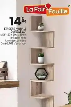 La Foir'Fouille Étagère murale d'angle/sa offre