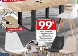 La Foir'Fouille Brixton - table à manger extensible bravo/mon-ro offre