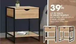 La Foir'Fouille Lot de tables de cheve offre