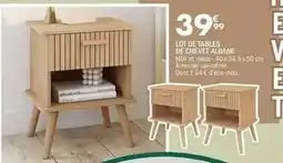 La Foir'Fouille Lot de tables de chevet offre