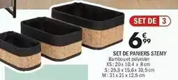 La Foir'Fouille Xs - set de paniers stemy offre