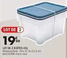 La Foir'Fouille Lot de 3 boîtes offre