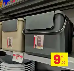 Stokomani Sundis - poubelle de tri avec poignée loops 25l taupe offre