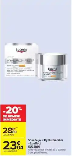 Carrefour Drive Eucerin - soin de jour hyaluron-filler offre